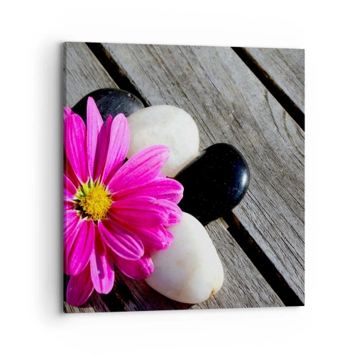 Bild auf Leinwand - Leinwandbild - Ruhe auf dem Pier - 70x70 cm