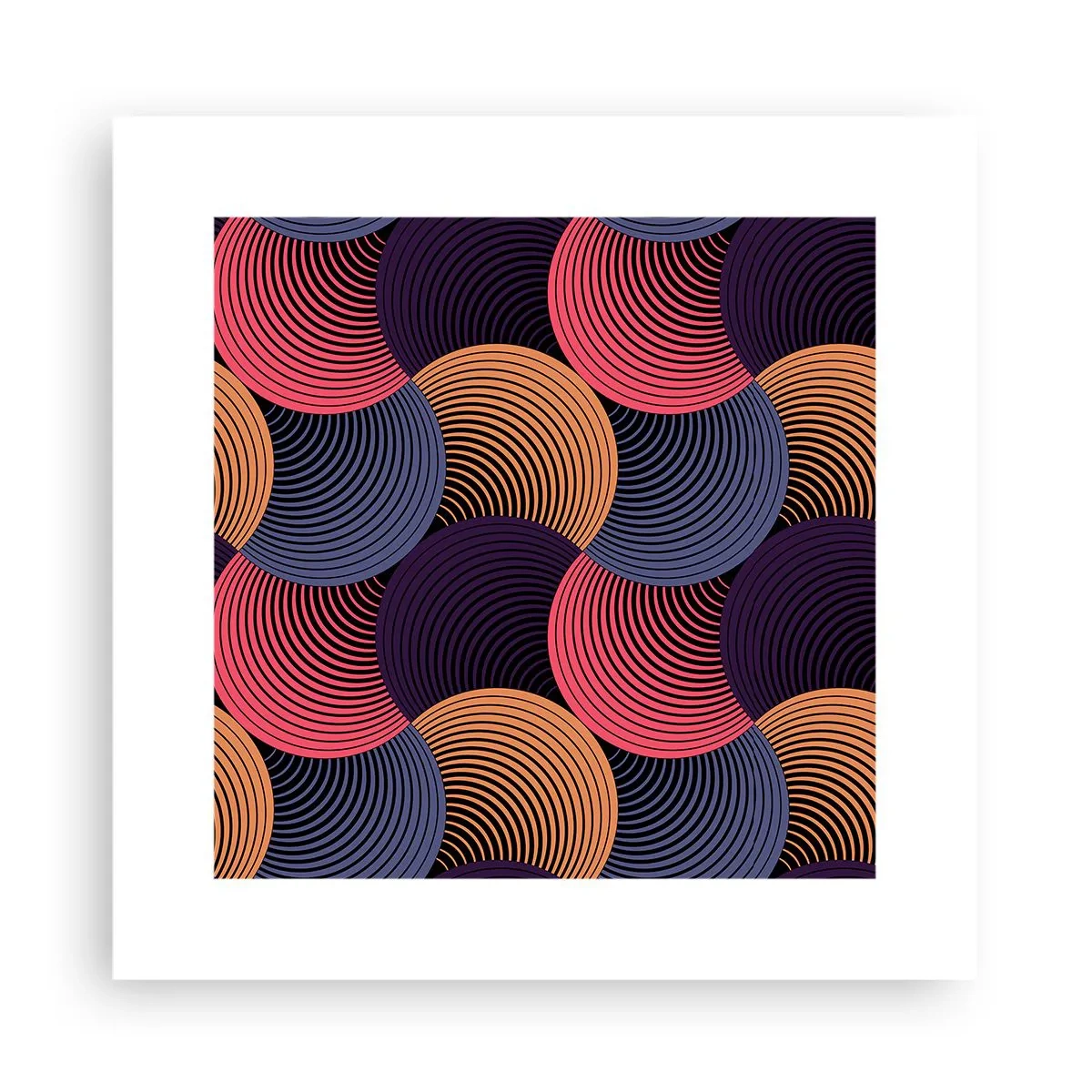 Poster - Im kreisenden Rhythmus - 30x30 cm