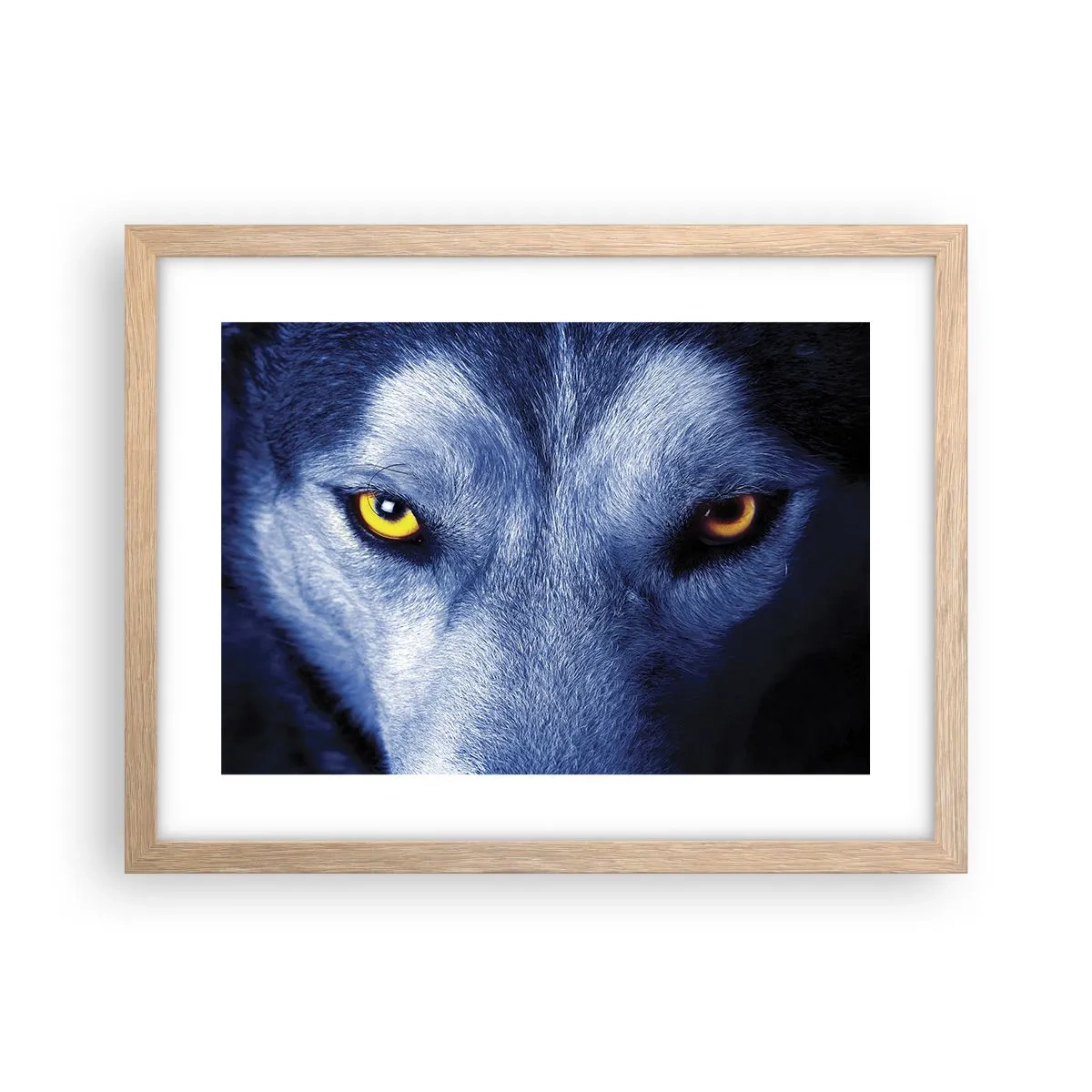 Poster in einem Rahmen aus heller Eiche - Faszinierender Blick - 40x30 cm