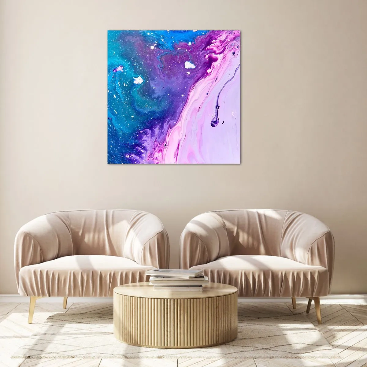 Glasbild - Bild auf glas - Yin und Yang - 40x40 cm