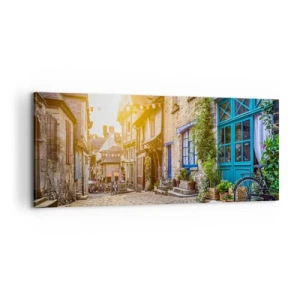 Bild auf Leinwand - Leinwandbild - Der weiße Geist der Stadt - 100x40 cm