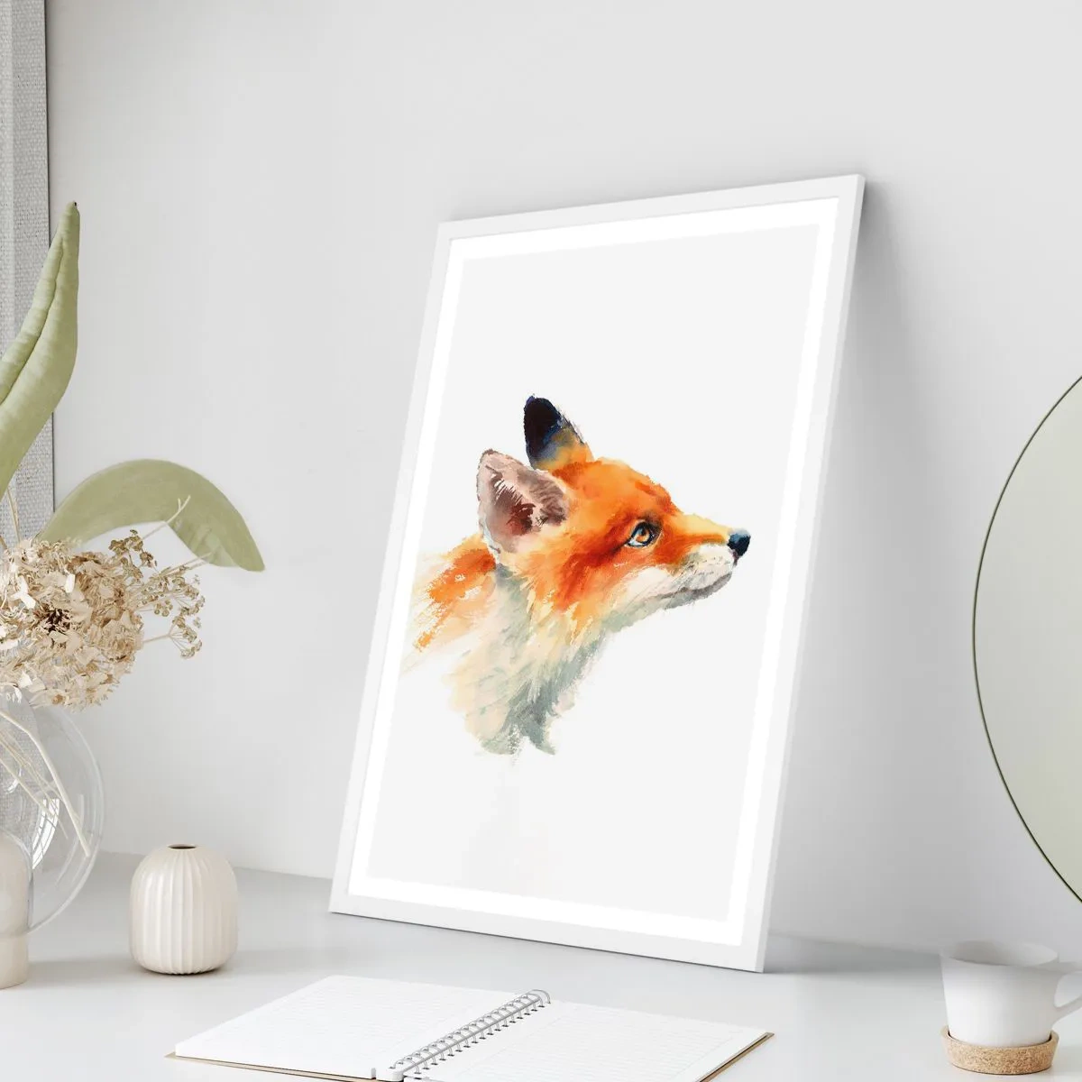 Poster in einem weißen Rahmen - Man kann nie vorsichtig genug sein - 30x40 cm