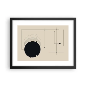 Poster in einem schwarzem Rahmen - Flexible und dynamische Komposition - 40x30 cm