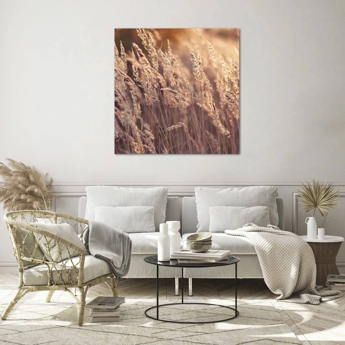 Glasbild - Bild auf glas - Bereit, den Herbst willkommen zu heißen - 70x70 cm