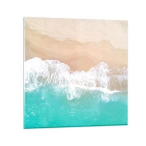 Glasbild - Bild auf glas - Eine streichelnde Berührung - 30x30 cm