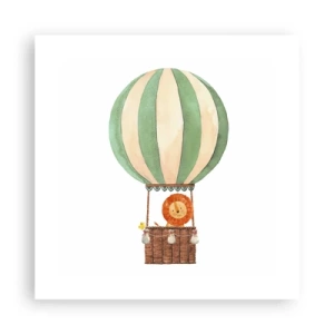 Poster - Leons Reisen - 40x40 cm