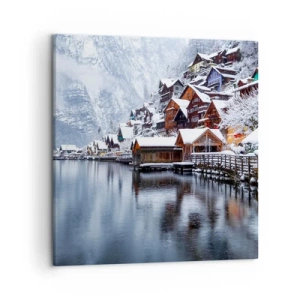 Bild auf Leinwand - Leinwandbild - In winterlicher Dekoration - 50x50 cm