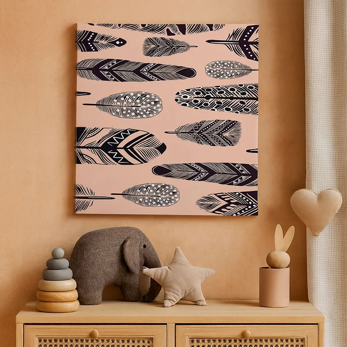 Bild auf Leinwand - Leinwandbild - Indische Sammlung - 30x30 cm