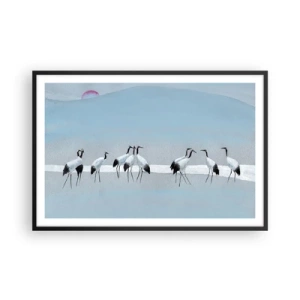 Poster in einem schwarzem Rahmen - Nach einem heißen Tag - 91x61 cm