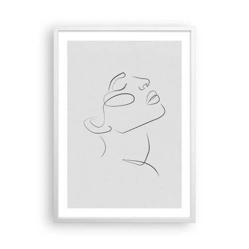 Poster in einem weißen Rahmen - Die Drehungen und Wendungen der Träume - 50x70 cm