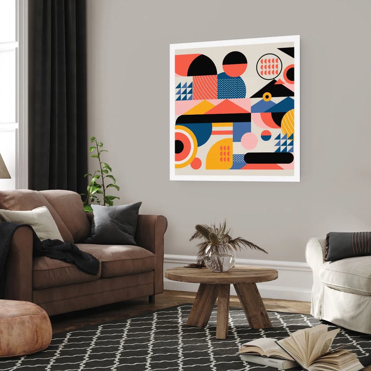 Poster - Komposition: Na, los, spiel! - 30x30 cm