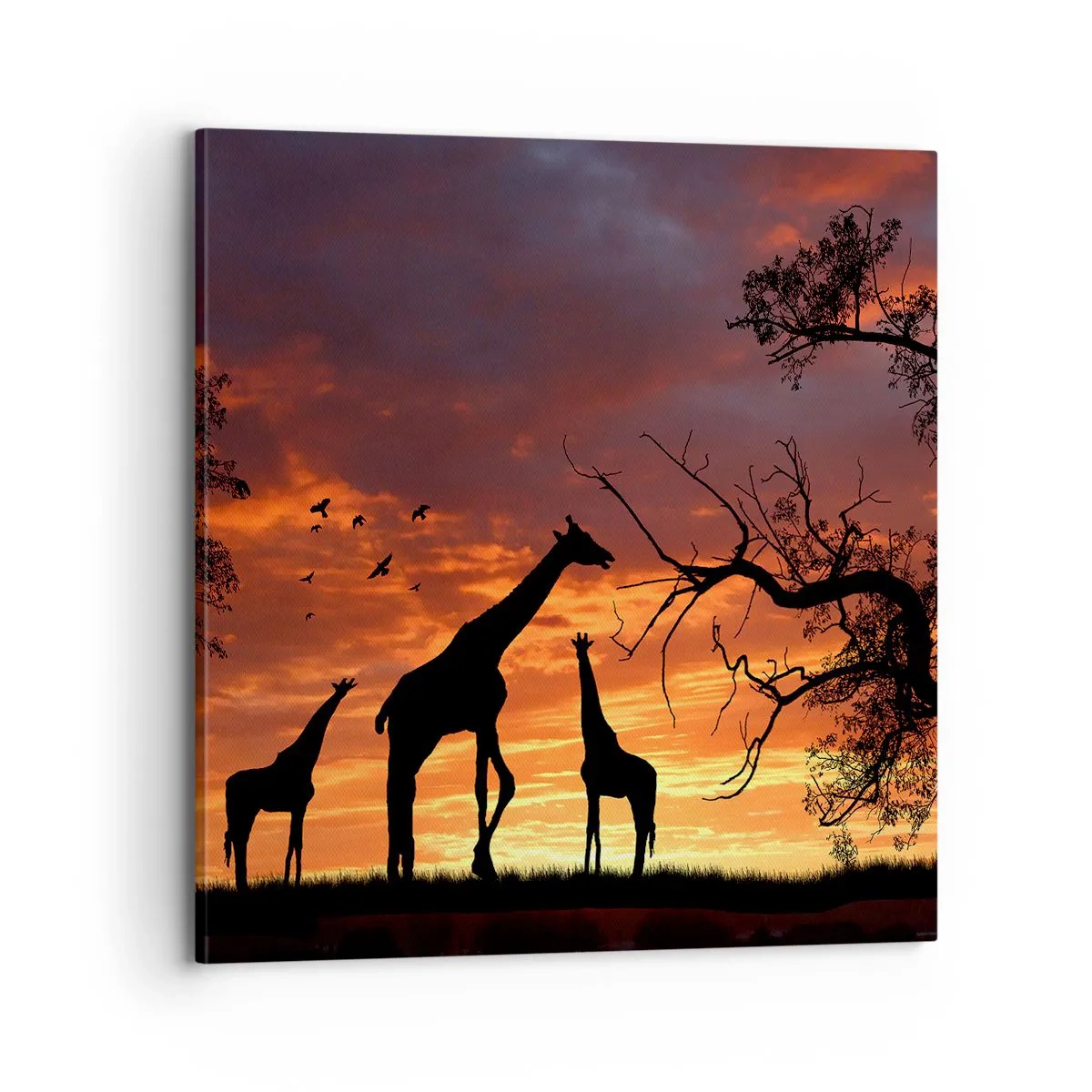 Bild auf Leinwand - Leinwandbild - Ein kleines Abendessen mit deinen Liebsten - 70x70 cm