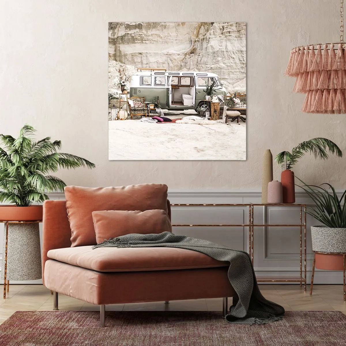 Bild auf Leinwand - Leinwandbild - Es ist die Zeit, die Reise zu beginnen - 60x60 cm