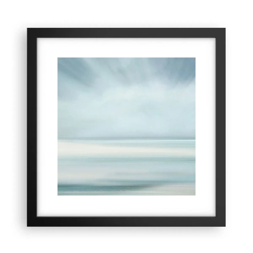 Poster in einem schwarzem Rahmen - Frieden bis zum Horizont - 30x30 cm