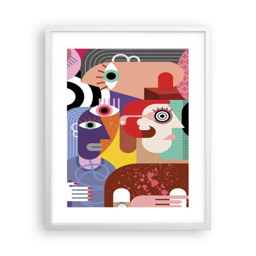 Poster in einem weißen Rahmen - Wir sind von Herrn Picasso - 40x50 cm