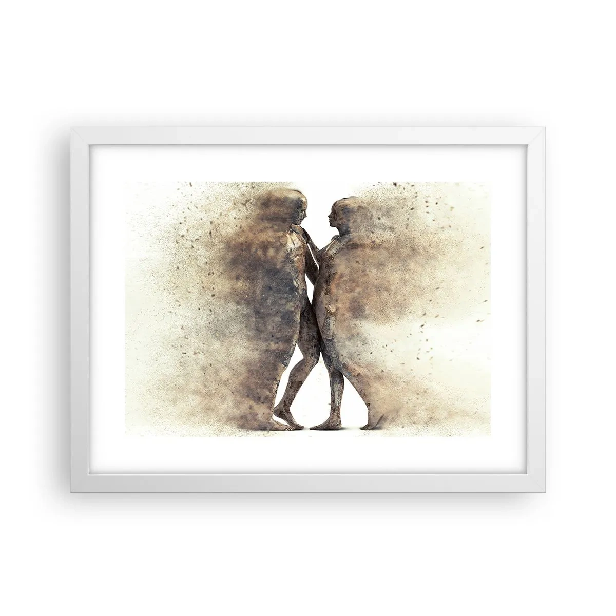 Poster in einem weißen Rahmen - Sie erhoben sich aus dem Staub, um zu lieben - 40x30 cm