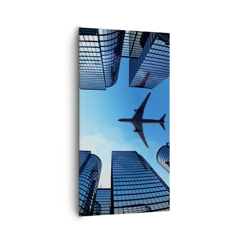 Bild auf Leinwand - Leinwandbild - Der Blick aus der Glasschlucht - 65x120 cm