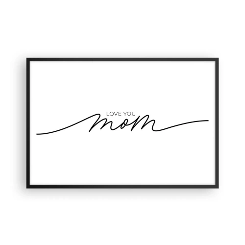 Poster in einem schwarzem Rahmen - Große Emotionen - 91x61 cm