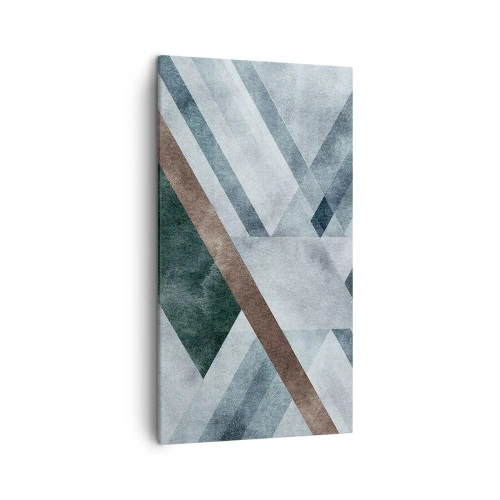 Bild auf Leinwand - Leinwandbild - Anspruchsvolle Eleganz der Geometrie - 45x80 cm