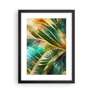 Poster in einem schwarzem Rahmen - Farben der Tropen - 30x40 cm
