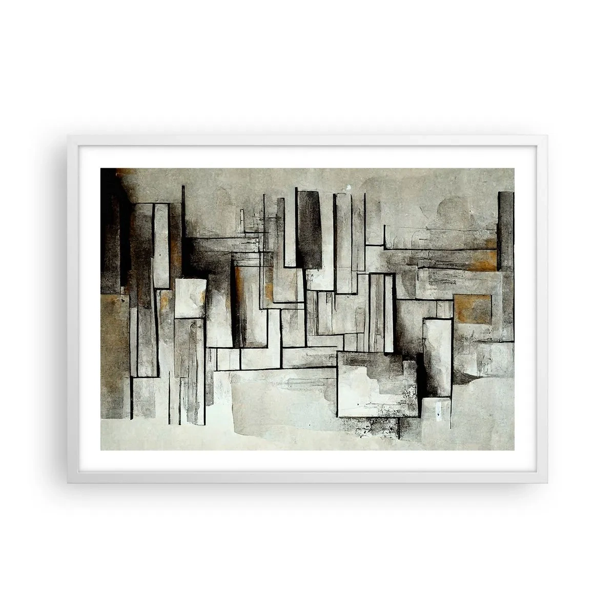 Poster in einem weißen Rahmen - Kraft der Einfachheit - 70x50 cm