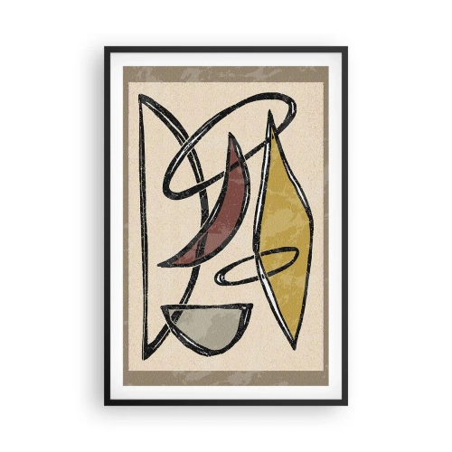 Poster in einem schwarzem Rahmen - Vertikale und Horizontale - 61x91 cm