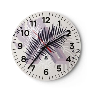 Wanduhr - Glasuhr - Der Schatten des Schattens - 30x30 cm