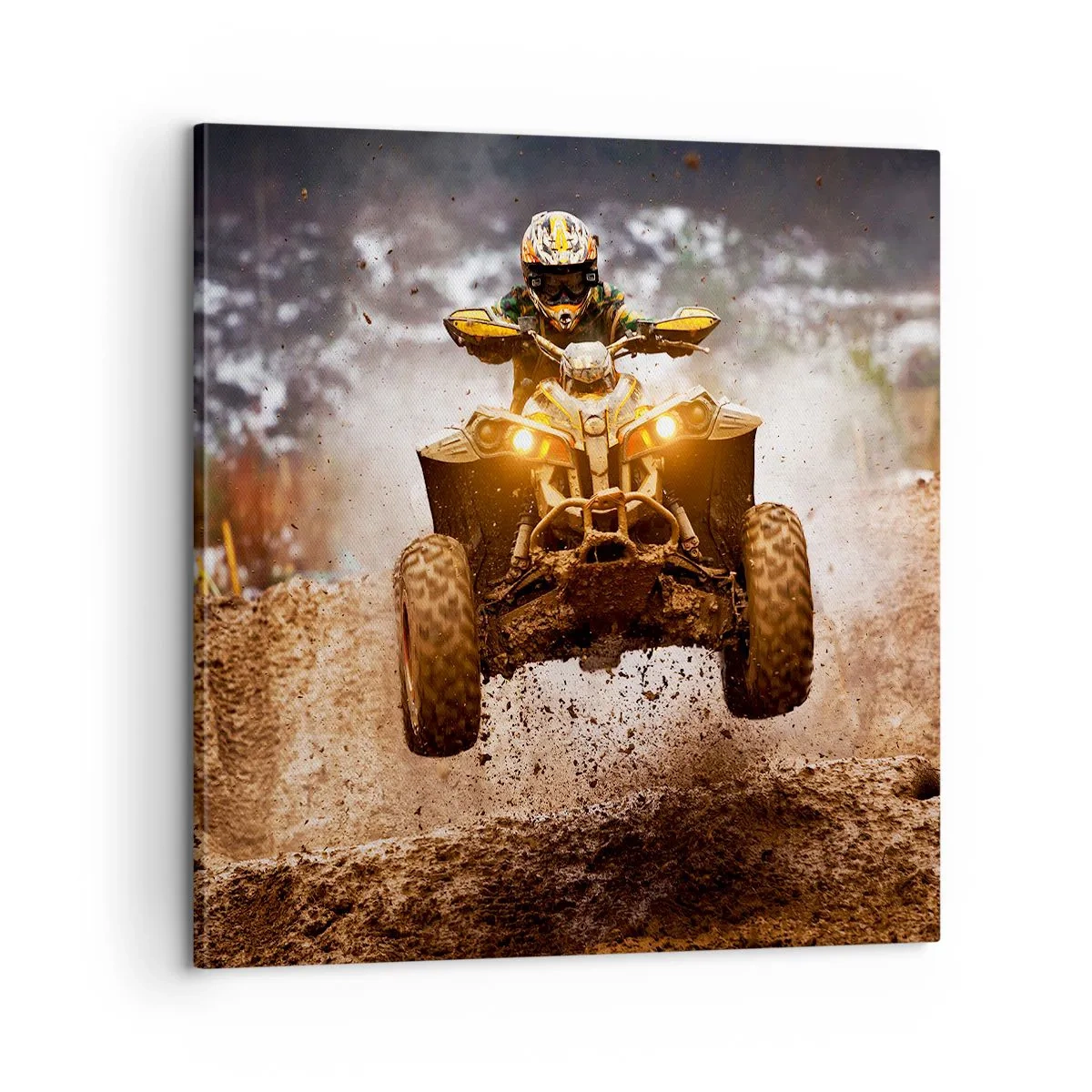 Bild auf Leinwand - Leinwandbild - Kein Risiko kein Spaß - 60x60 cm