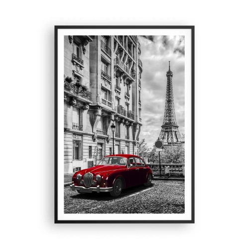 Poster in einem schwarzem Rahmen - Raubtier in der Stadt - 70x100 cm