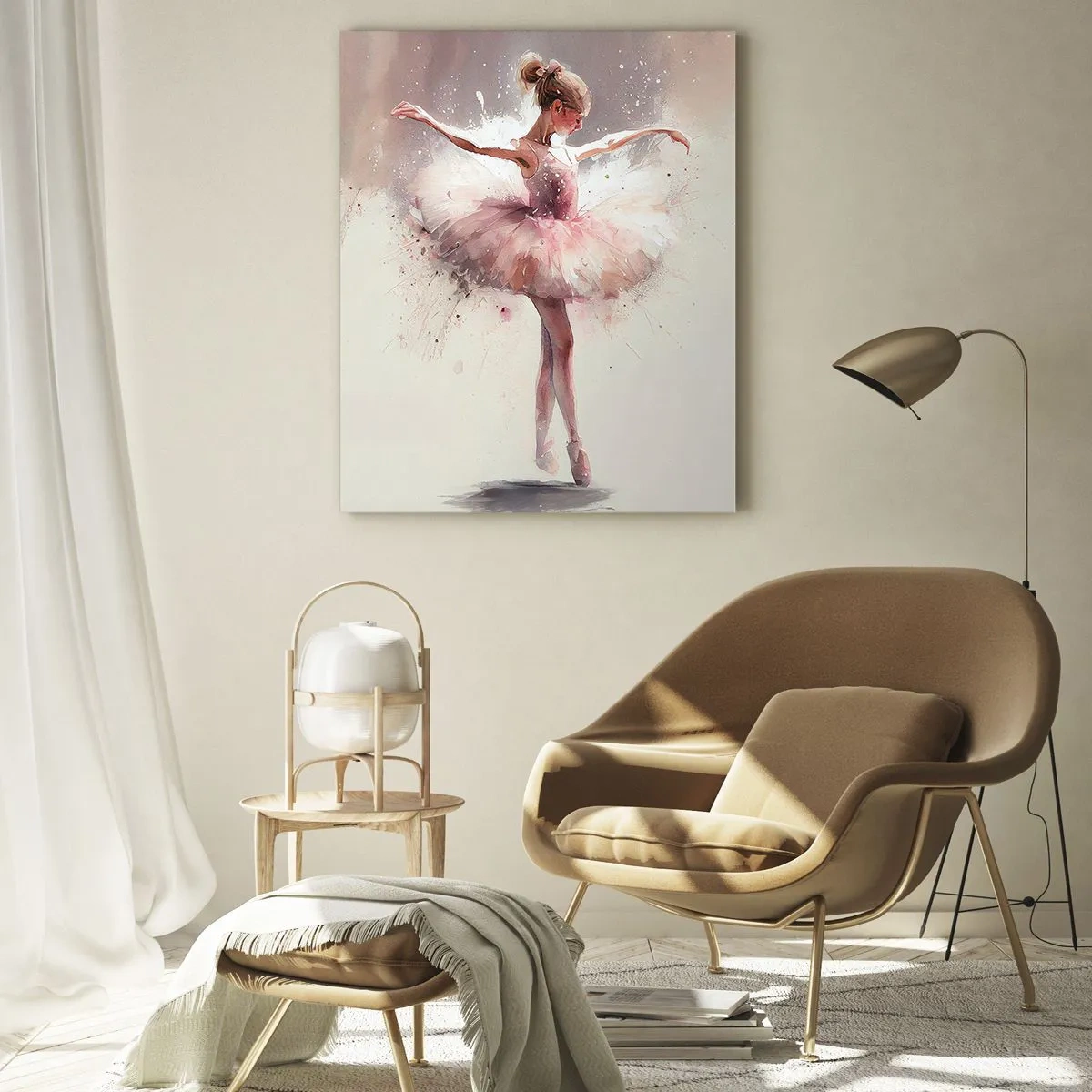 Glasbild - Bild auf glas - Wie ein junger Vogel - 80x120 cm