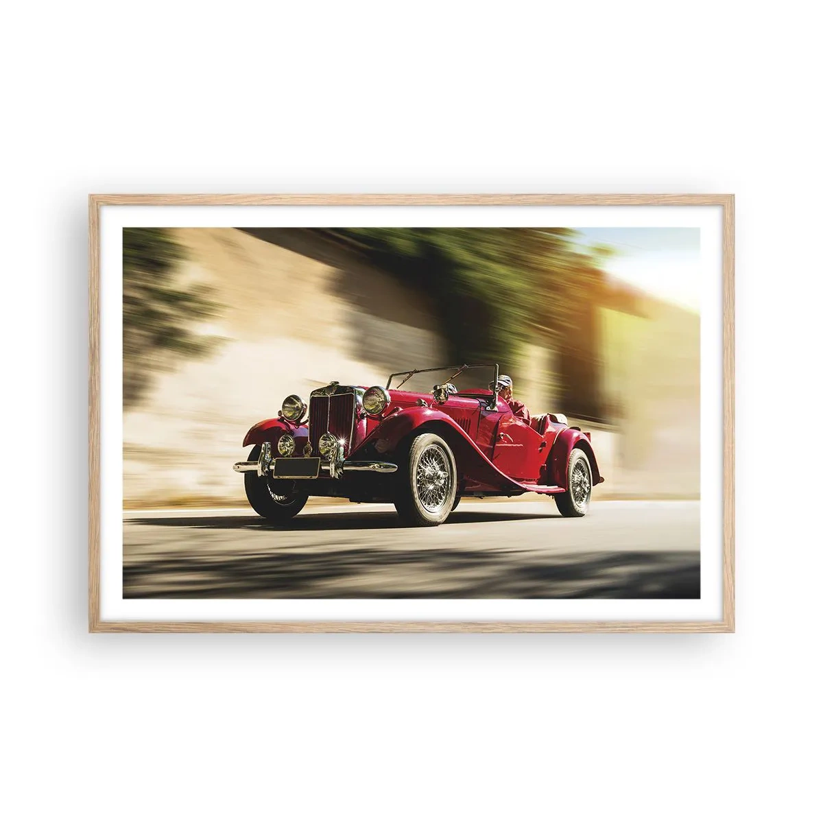 Poster in einem Rahmen aus heller Eiche - Schöner als Nike von Samothrake - 91x61 cm