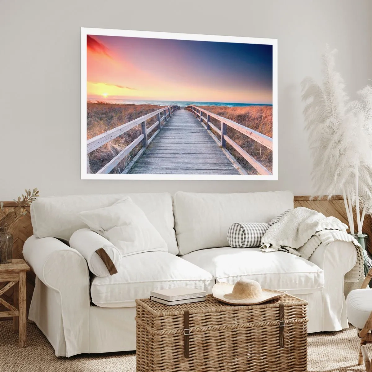 Poster - Baltische Abend-Aurora - 50x40 cm