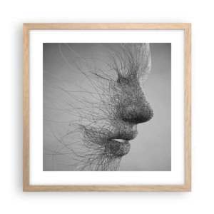 Poster in einem Rahmen aus heller Eiche - Der Geist des Windes - 40x40 cm