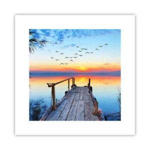 Poster - Es ist Zeit, zurückzukehren ... - 30x30 cm