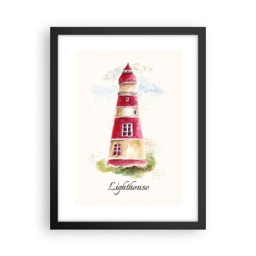 Poster in einem schwarzem Rahmen - Das Wetter ringsum ist immer gut - 30x40 cm