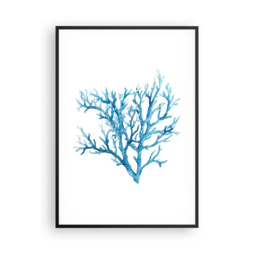 Poster in einem schwarzem Rahmen - Nautisches Filigran - 70x100 cm