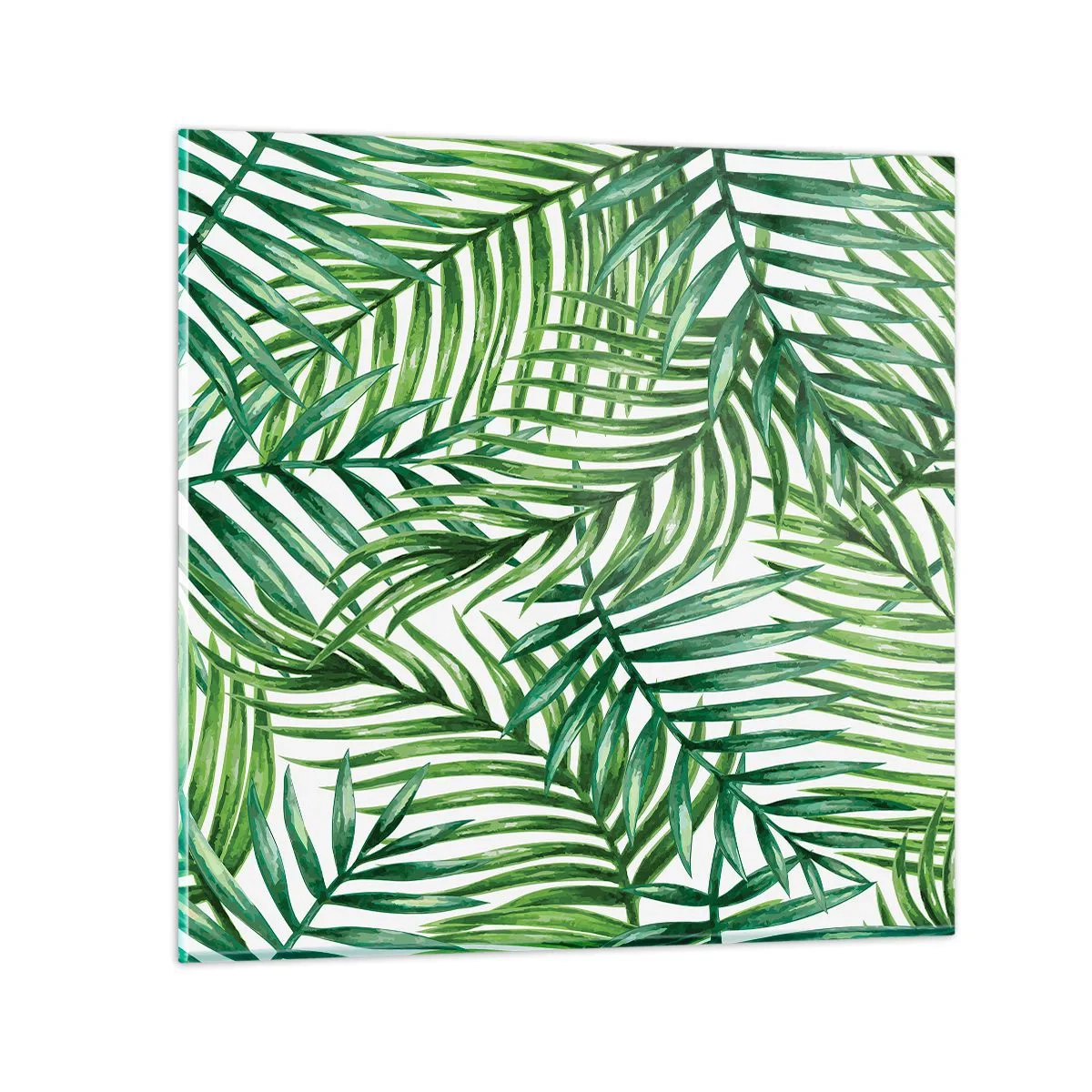 Glasbild - Bild auf glas - Unter dem grünen Baldachin - 30x30 cm