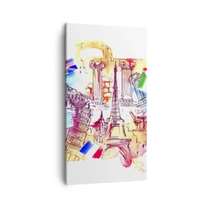 Bild auf Leinwand - Leinwandbild - Europa Tour - 45x80 cm