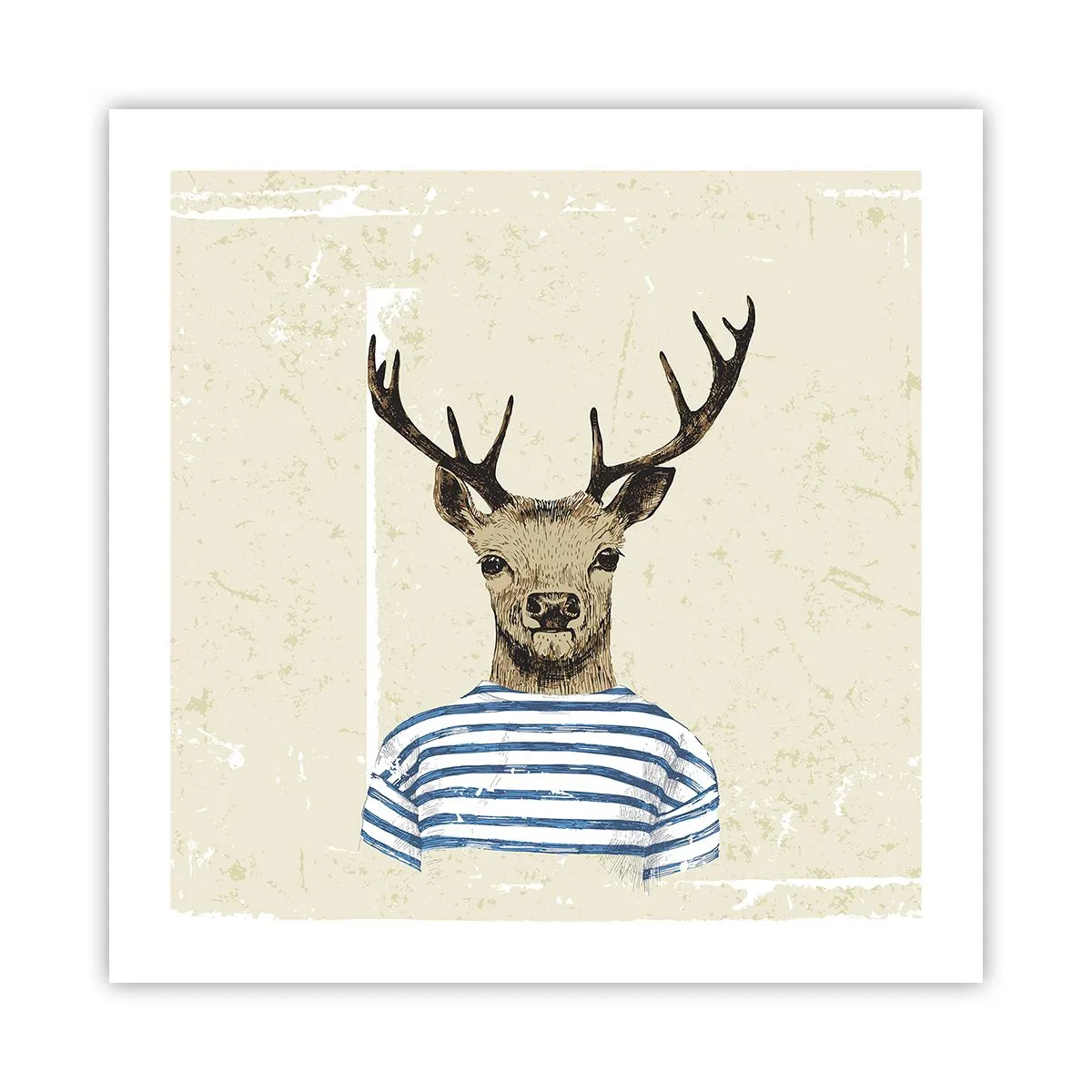 Poster - Weil ich gestreifte T-Shirts mag! - 50x50 cm