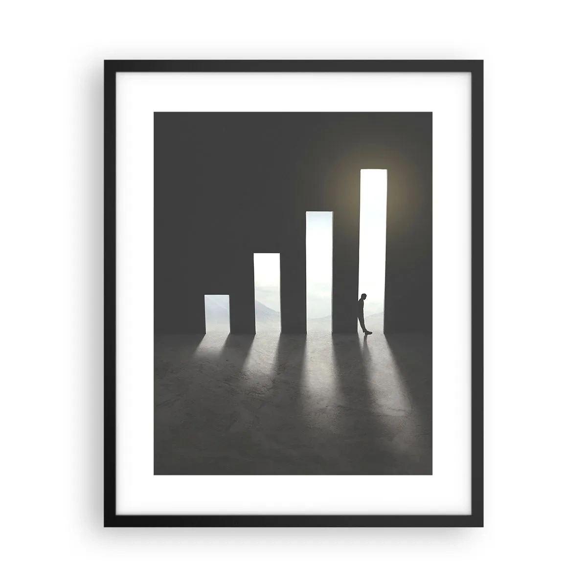 Poster in einem schwarzem Rahmen - Erfolg – ​​Impression - 40x50 cm