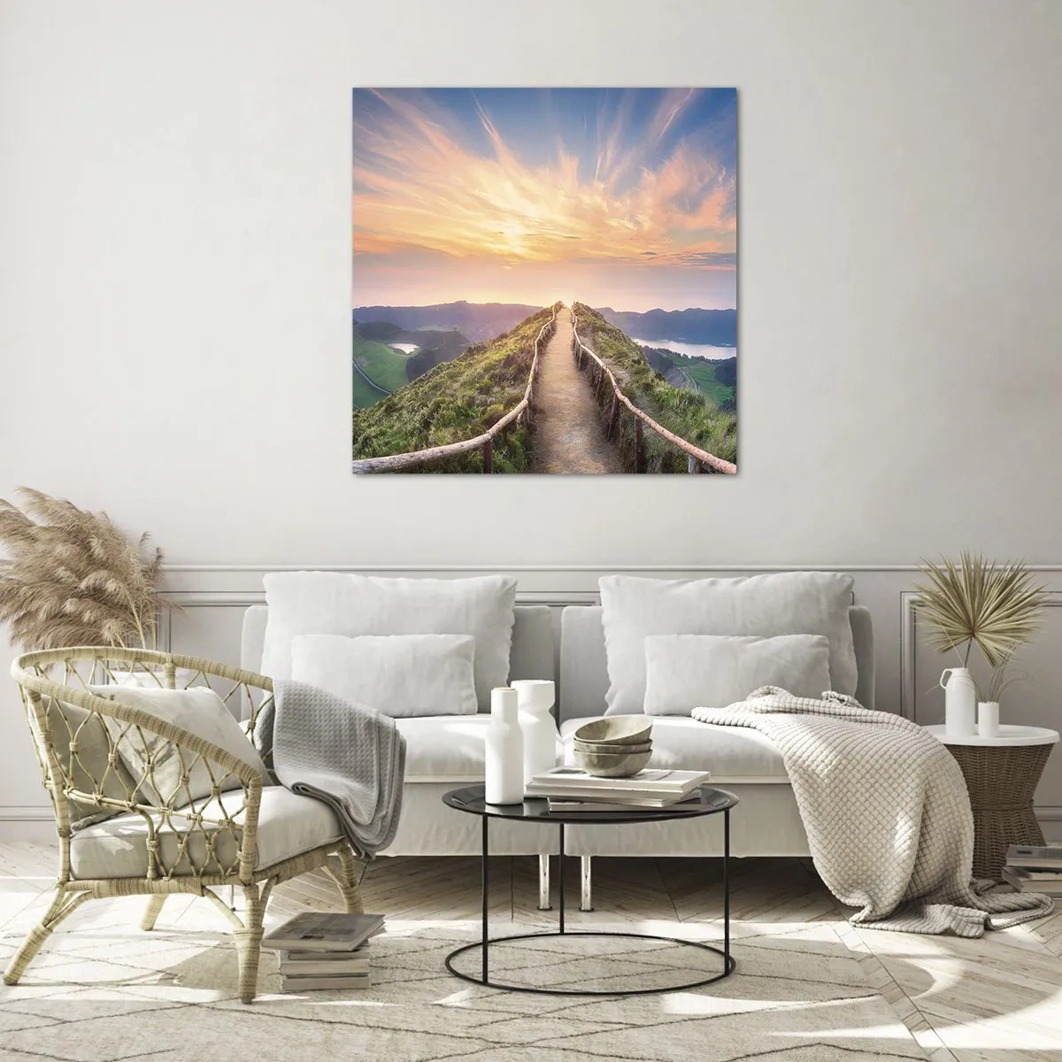 Glasbild - Bild auf glas - Nah am Himmel - 50x50 cm