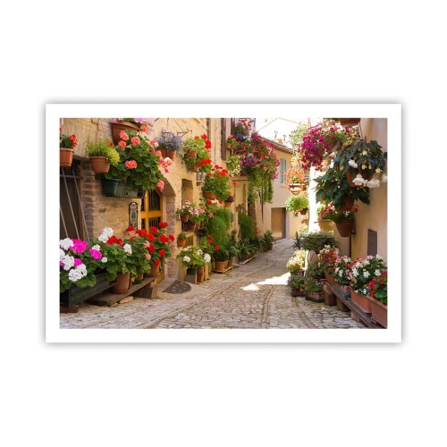 Poster - In der Flut Blumen - 91x61 cm