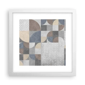 Poster in einem weißen Rahmen - Keramische Fantasie - 30x30 cm