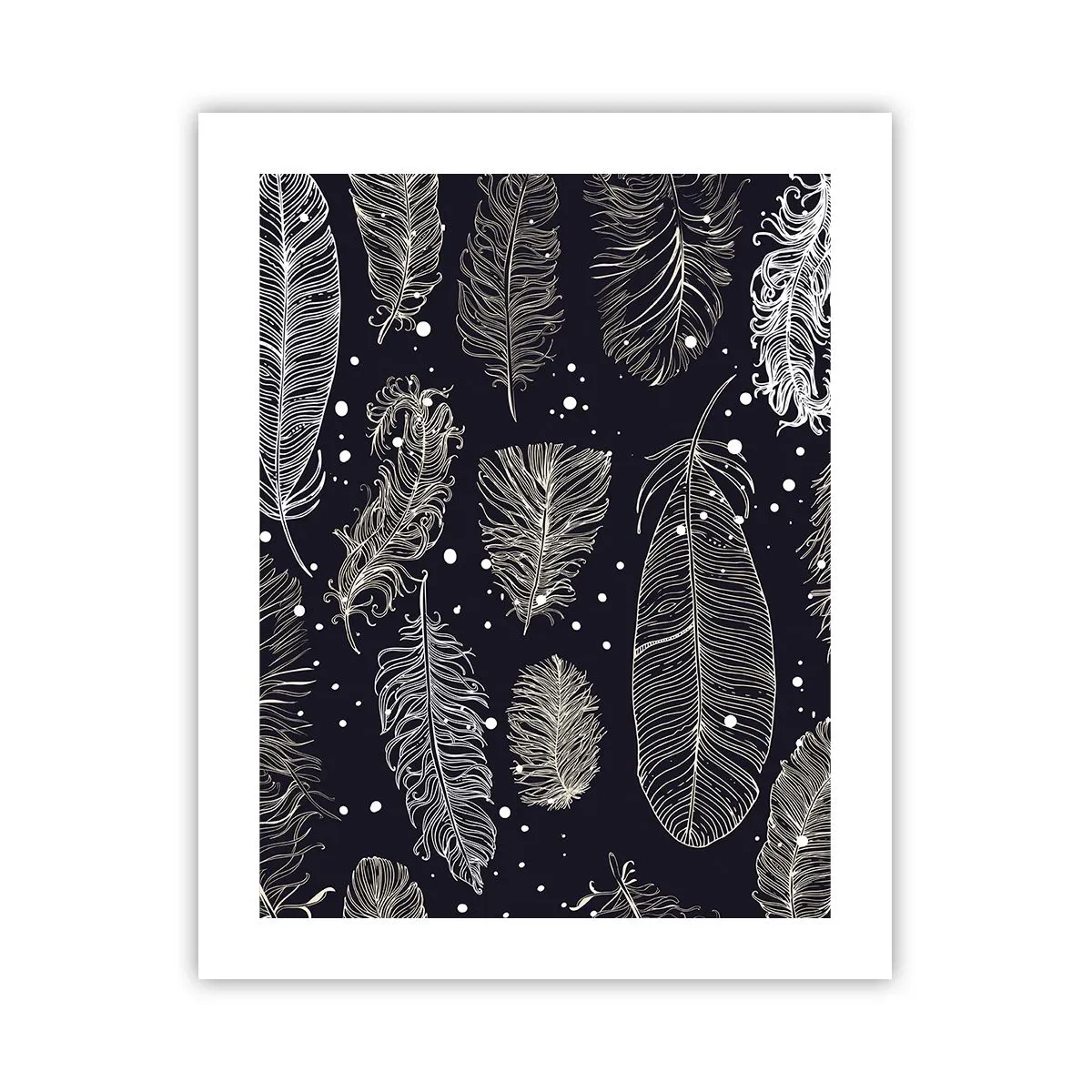 Poster - Gefiederte Spitze - 40x50 cm