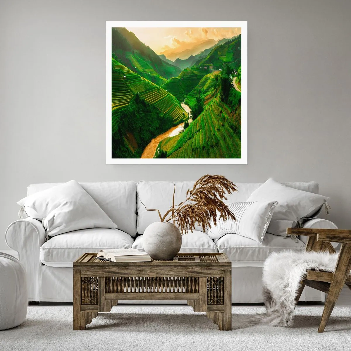 Poster - Vietnamesisches Tal - 30x30 cm