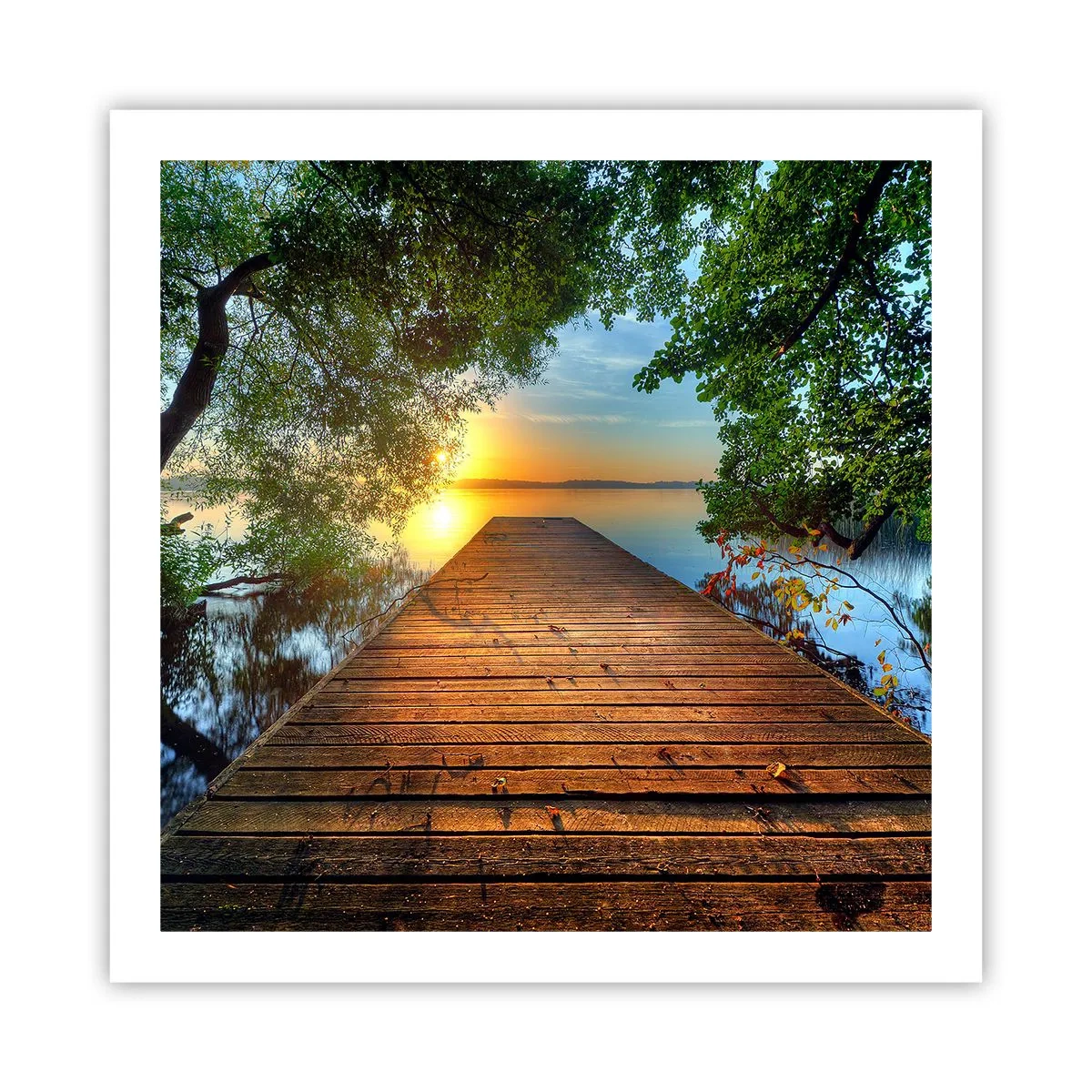 Poster - Nimm dir Zeit, setz dich hin - 60x60 cm