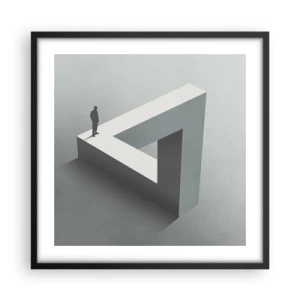 Poster in einem schwarzem Rahmen - Es ist also doch möglich - 50x50 cm