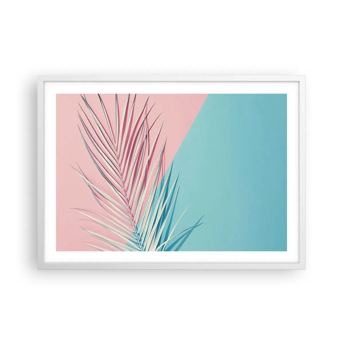Poster in einem weißen Rahmen - Tropischer Eindruck - 70x50 cm