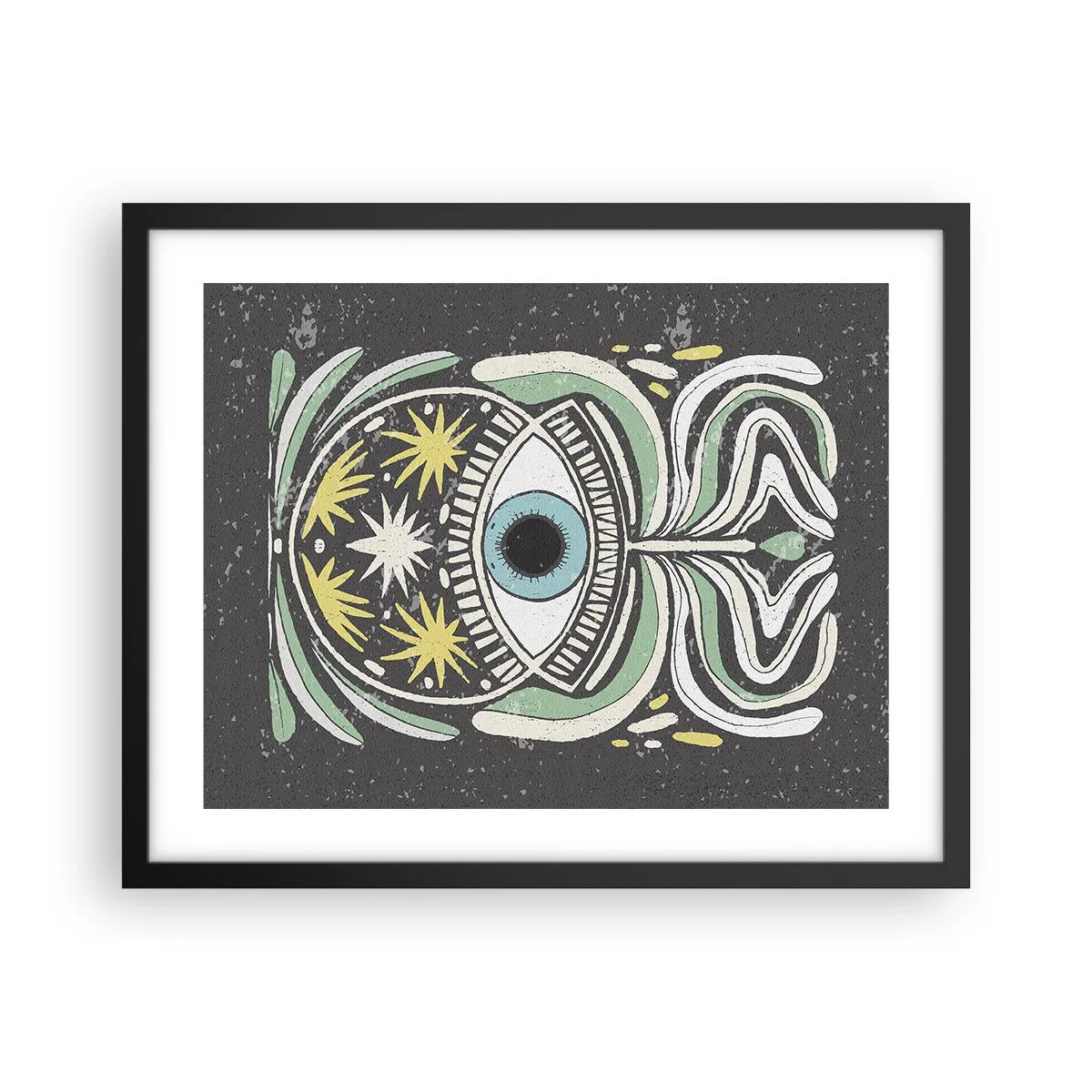 Poster in einem schwarzem Rahmen - Stammesrituale - 50x40 cm