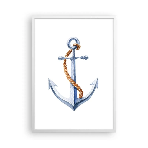 Poster in einem weißen Rahmen - Ahoi Abenteuer! - 50x70 cm